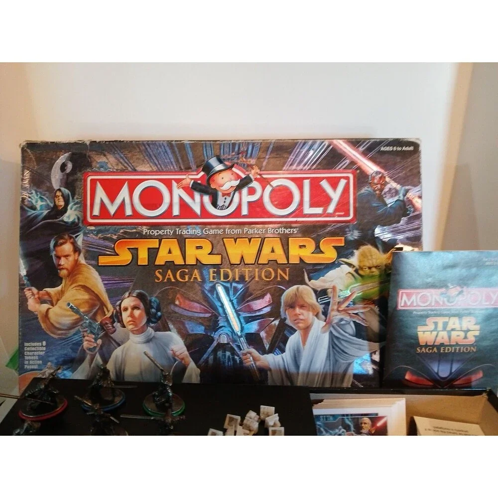 Monopoly Star Wars Saga Edition 2005 Box Damage, Complete Set In Mint Condition